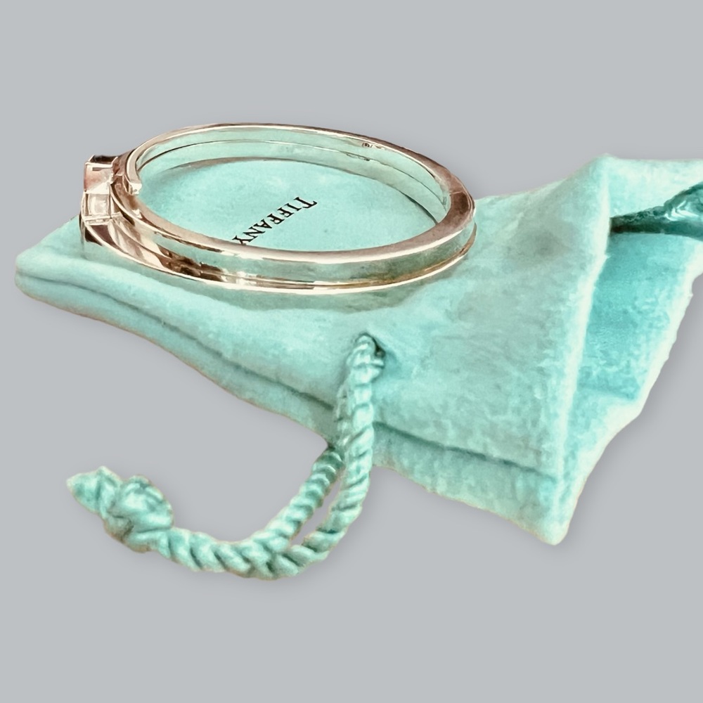 *SOLD* Authentic Tiffany & Co Diamond Square Wrap Bracelet SIZE MEDIUM - Picture 11 of 14